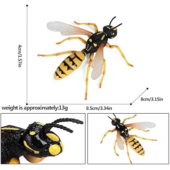 Amazon.co.jp: DIANX ミツバチ 置物 リアルな昆虫